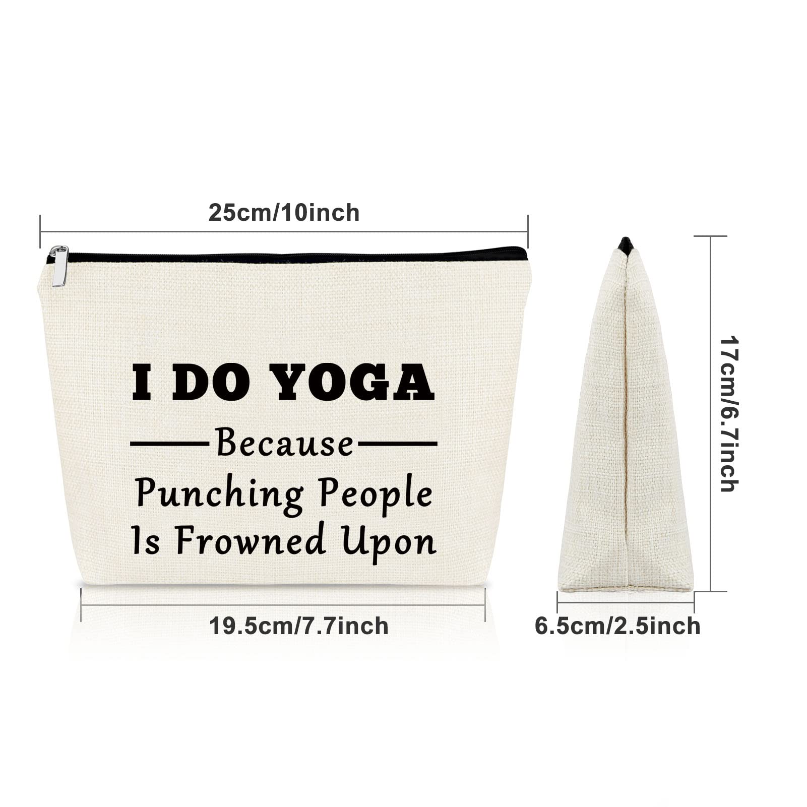 Yoga Gifts for Women Yoga Lover Gift Makeup Bag Birthday Gifts for Yoga Lover Girls Sister Gifts from Sister Cosmetic Bag Thank You Gifts Christmas Gifts for Her Cosmetic Travel Pouch