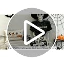 Halloween Ghost Pillow Cover Waterproof 12x20 Inch - White Bat Decor