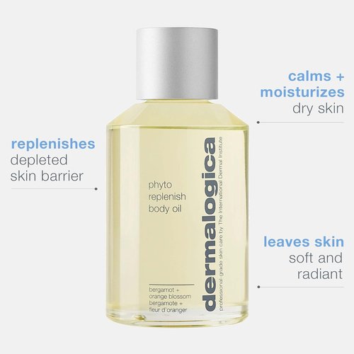 Dermalogica Phyto Replenish Body Oil - Lightweight Moisturizer with Vitamin E & Almond Oil for Soft Skin