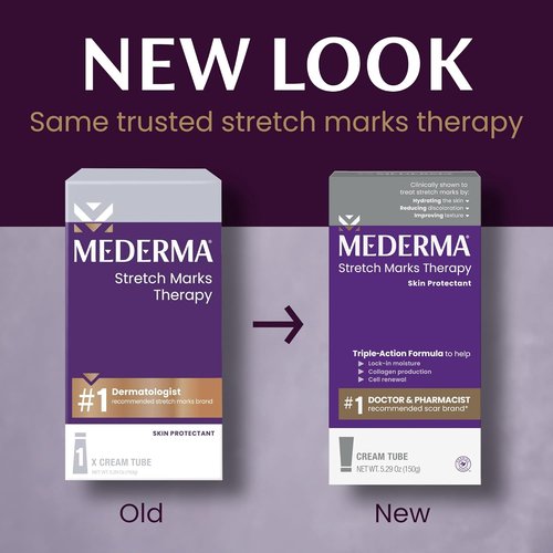 Mederma Stretch Marks Therapy - Treats & Prevents Stretch Marks, Safe for Pregnancy, 5.29 oz (150g)