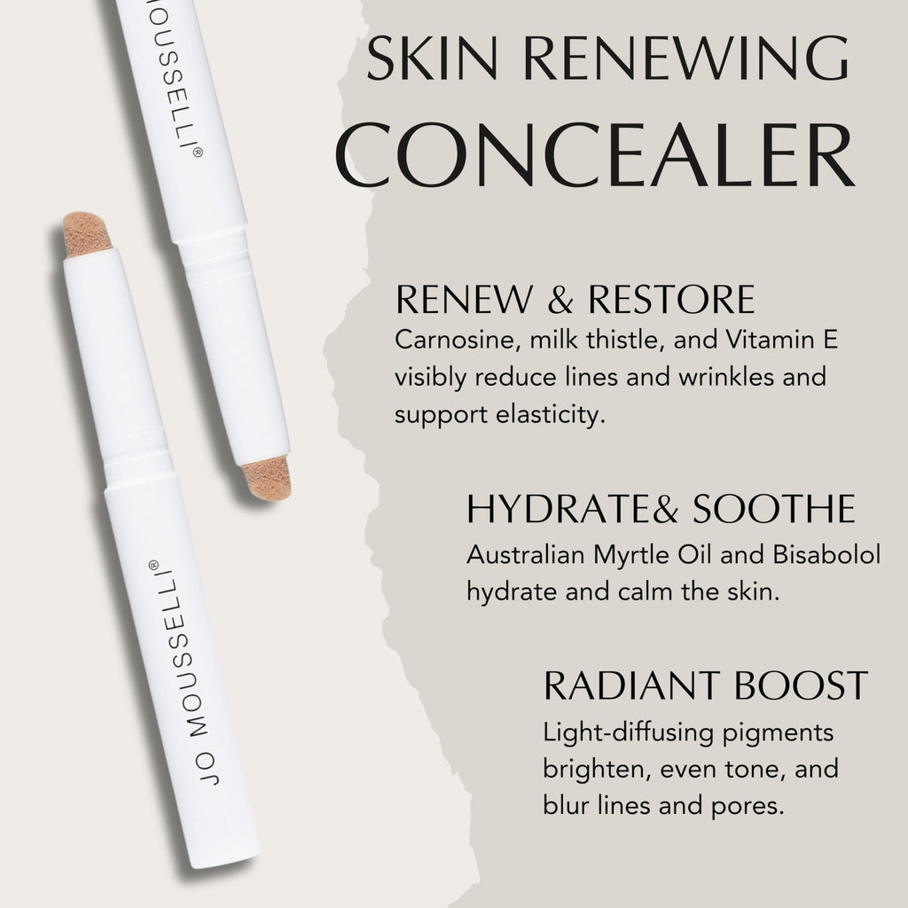 Xtreme Lashes Skin Renewing Cream Concealer, Neutral, 0.08 Fl Oz, Face Makeup, All Skin Types, Medium Coverage, Hydrates, Protects, and Soothes Skin