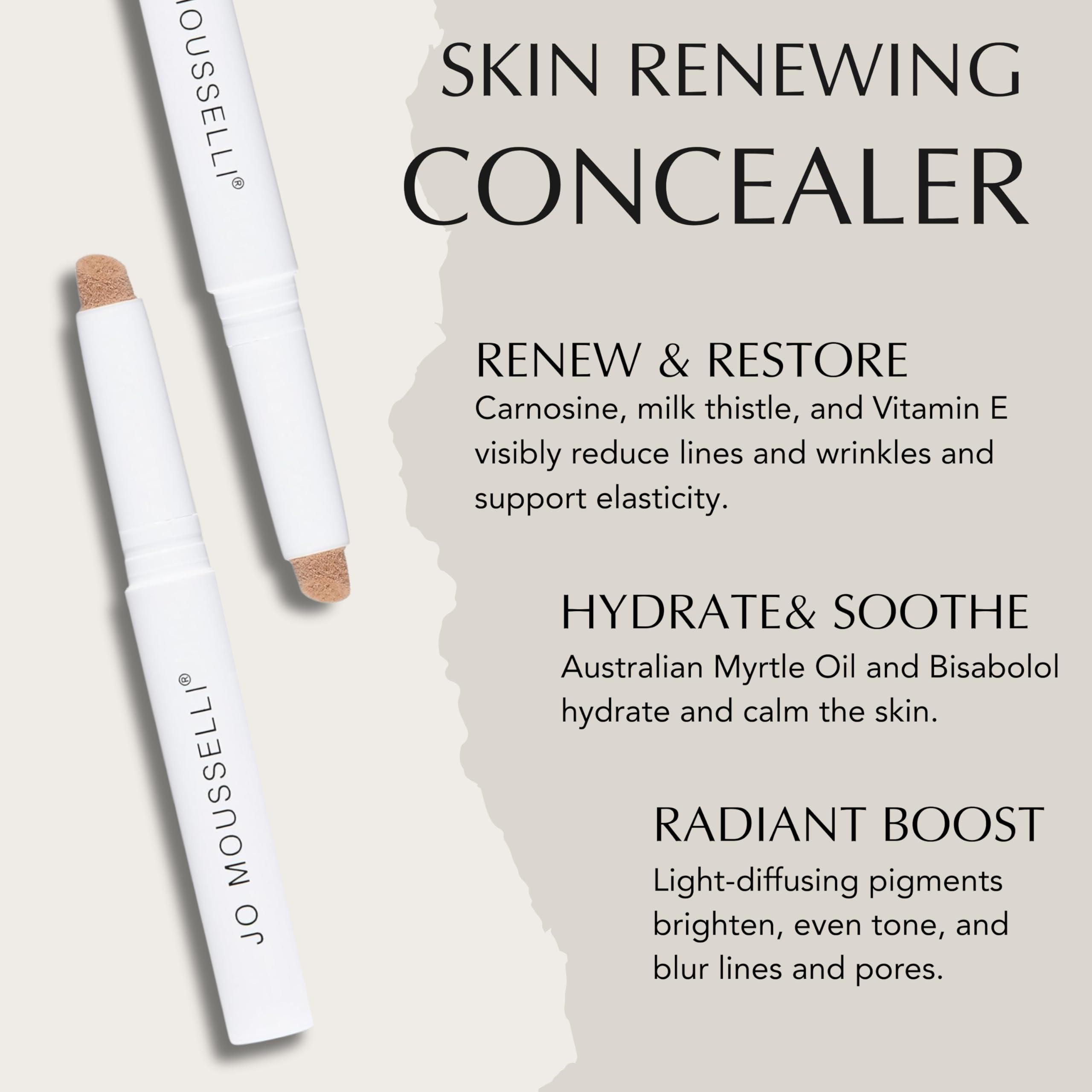 Xtreme Lashes Skin Renewing Cream Concealer, Neutral, 0.08 Fl Oz, Face Makeup, All Skin Types, Medium Coverage, Hydrates, Protects, and Soothes Skin