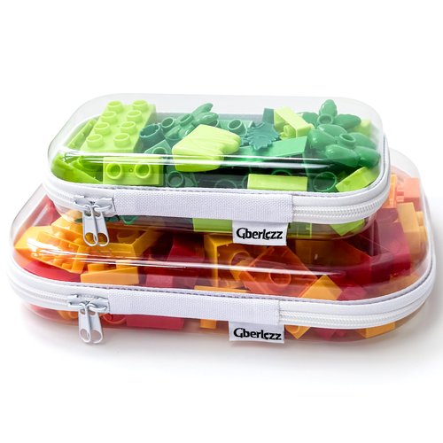 Gberlczz Clear Hard Zipper Case for Storage, Durable Clear Zipper Pouches, Hard Plastic Zippered Pouch for Snacks Toy Travel Organizer