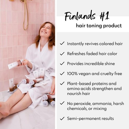 FOUR REASONS Chocolate Hair Color Shampoo - Sulfate-Free, Vegan Color Depositing Formula | 8.45 Fl Oz