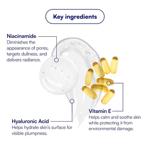Bliss Glow & Hydrate Serum - Niacinamide & Hyaluronic Acid for Hydration & Brightening | 1 Fl Oz