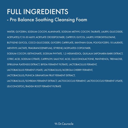 Dr.Ceuracle Pro Balance Moisture Barrier Set - Moisturizing pH Balanced Korean Skincare Gift Set included Cleansing Foam, Toner, Cream