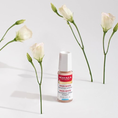 MAVALA Switzerland Mava-White Optical Nail Whitener - Brighten & Conceal Stains | 10ml/0.3oz