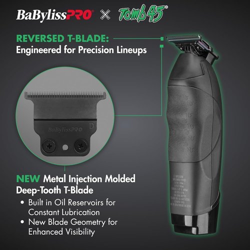 BaBylissPRO Wireless-Charging Hair Trimmer for Men - Precision Cutting & Sleek Design