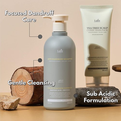 LA'DOR Anti-Dandruff Shampoo - Gently Cleanses Oily Scalp, Alleviates Itching | 16.9 fl. oz.
