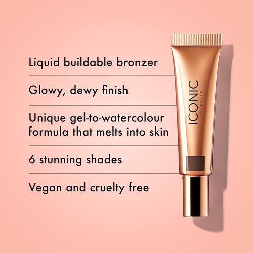 ICONIC LONDON Sheer Bronze - Lightweight Liquid Bronzer for Buildable Glow | Vegan & Cruelty-Free