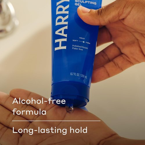 Harry's Sculpting Hair Gel for Men - Firm Hold & Polished Finish | Alcohol-Free - 6.7 fl oz