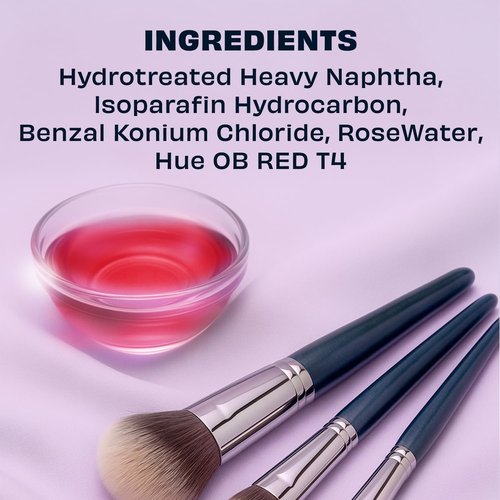 Original Rose Makeup Brush Cleaner - Quick-Drying Rinse-Free Formula for Professional Cleaning | 16 oz