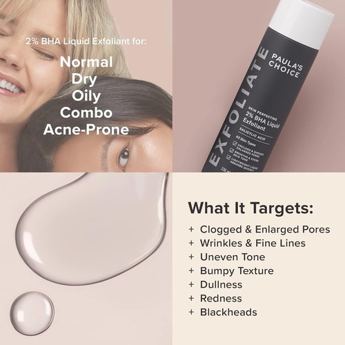 Paula's Choice 2% BHA Liquid Exfoliant & RESIST Daily Wrinkle Defense SPF 30 | Salicylic Acid & Tinted Sunscreen Set