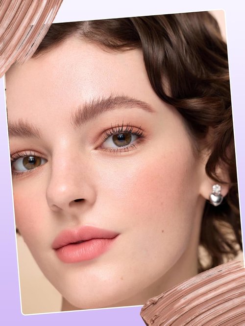 SheGlam Airy Tinted Brow Mousse - Highly Pigmented Eyebrow Cream Gel | Water-Removal, Ash Pink