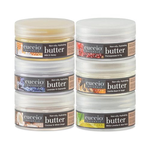 Cuccio Naturale Butter Blends Body Cream - Ultra-Moisturizing & Renewing - Pomegranate & Fig - 8 Oz