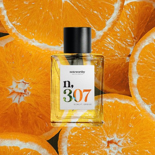 Noteworthy N,307 Sunlit Grove Eau De Parfum - Mandarin, Basil & Sandalwood | Long-Lasting Unisex Fragrance (100ml)