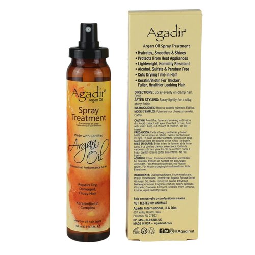 AGADIR Argan Oil Spray Treatment - Nourishing Hair Care | 5.1 Fl Oz (Single Bottle)