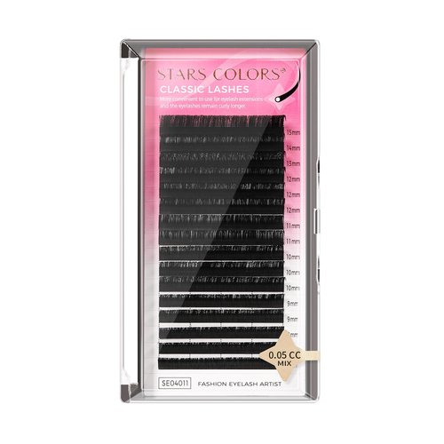 Eyelash Extensions 0.03/0.05/0.07/0.10/0.15/0.20 C CC D DD Curl 7-15mm Individual Lashes Premium Classic Lash Soft Matte Dark Professional Eyelashes Extension(0.05-CC-MIX)