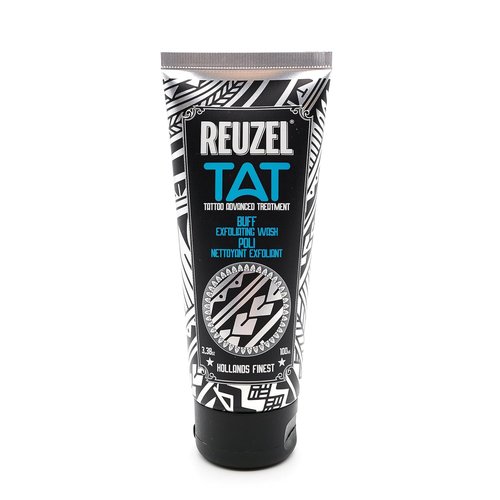 Reuzel Bright Tattoo Care Gift Set - Buff Exfoliator & Hydrabalm for Vibrant Colors | Vegan Formula