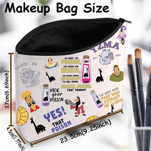 TSOTMO Cartoon Movie Merchandise Gift Emperor Cosmetic Bag for Movie Fans Poison Zipper Pouch (K Bag)