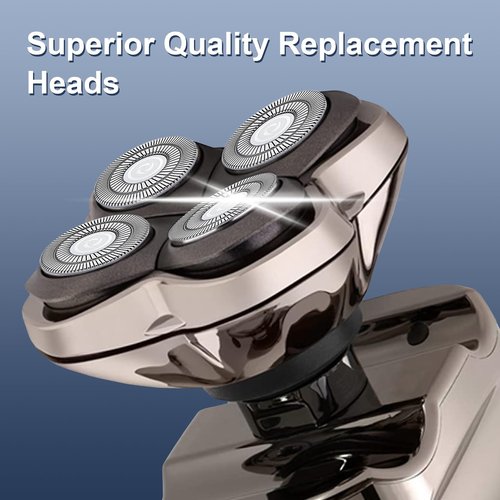 12Pcs Shaver Replacement Blades, Compatible with Skull Pitbull Shaver Gold/Silver/Platinum PRO, Super Close Shaving Heads.