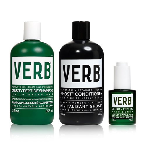 VERB Density Peptide Shampoo - Thicken Hair & Reduce Shedding | Moisturizes Fine, Weighed Down Hair