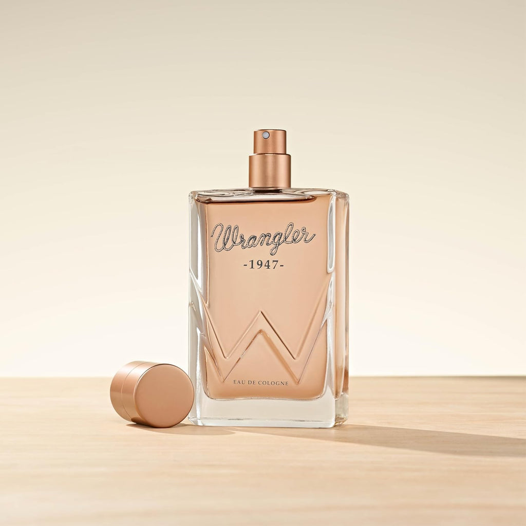 Wrangler 1947 Cologne for Men - Fresh Cedarwood & Amber Scent | 2.5oz Masculine Fragrance