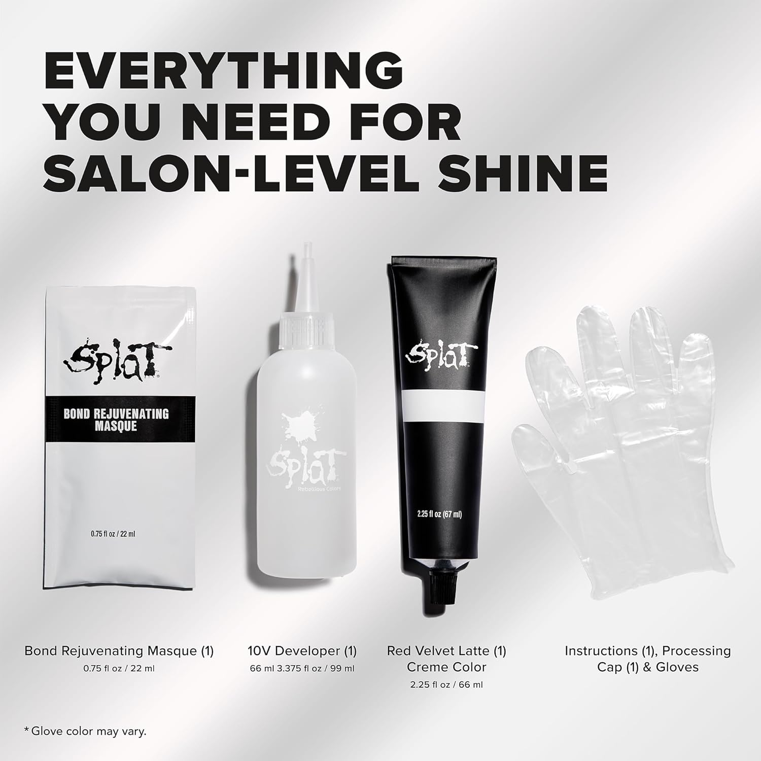 Splat ColorShine Demi-Permanent Hair Color - Vibrant Red Velvet Latte Shade, Long-Lasting Formula