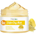 Skiennix Sulfur Face Mask - All-Natural Clay Mask for Glowing Skin | Acne Treatment & Oil Control