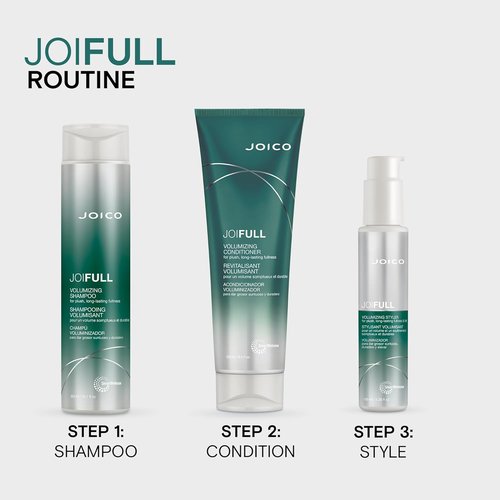 Joico JoiFULL Volumizing Shampoo - Boost Body & Shine for Fine, Thin Hair | Long-Lasting Fullness
