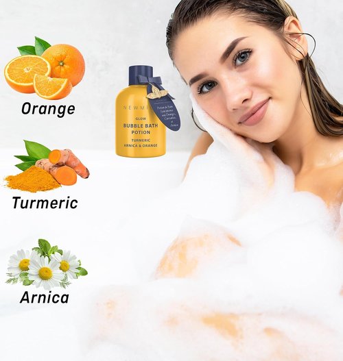 Regine Switzerland Bubble Bath - Long-Lasting Foam with Turmeric & Arnica | Skin Healing & Relaxation Gift for Women