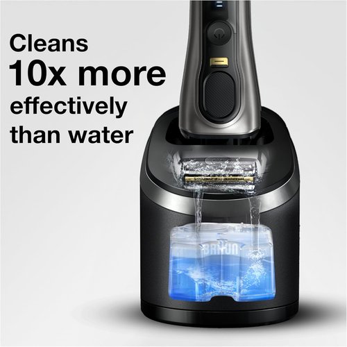 Braun Clean & Renew Refill Cartridges - Replacement Shaver Cleaner Liquid Solution | Pack of 4