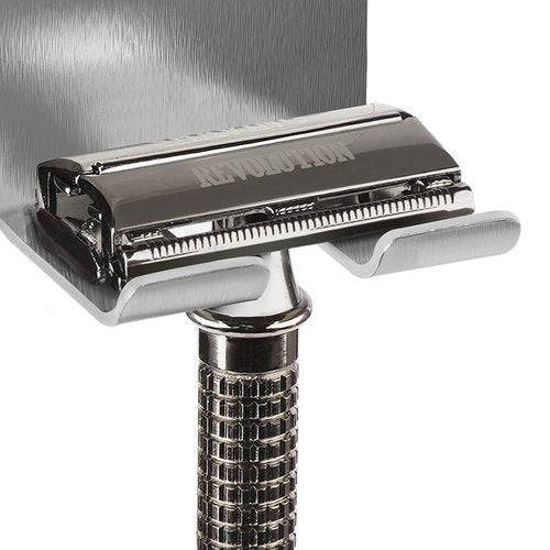 Linkidea 8 Pack Wall Mount Shower Razor Holder Bulk Pack, Wholesale Multi-Pack Self Adhesive Shaver Hooks, Stainless Steel Hanger Compatible with Vikings, Merkur Double Edge Safety Razor(Silver)