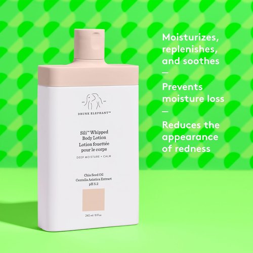 Drunk Elephant Sili Whipped Body Lotion - Rich Daily Moisturizer - 240 ml | Clean, Cruelty-Free Formula