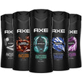 AXE Men's 3-in-1 Face, Body Wash & Shampoo Variety Pack - 5 Invigorating Scents, 16 Fl Oz Each