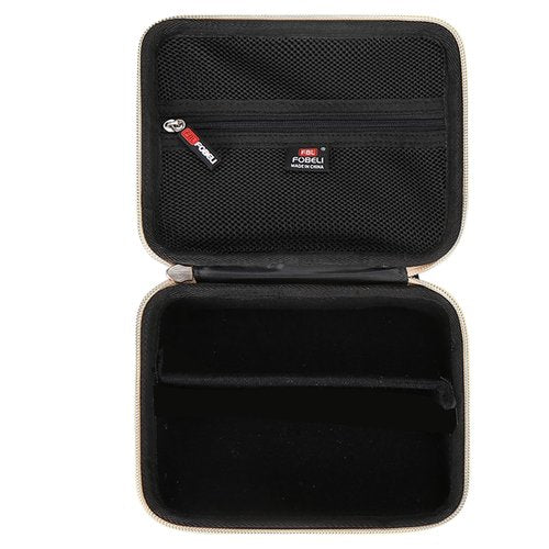 FBLFOBELI EVA Hard Storage Case for Ufree/for Brightup FK-8788T/ for Wahl 9916-817V Electric Razor Foil Shavers for Men, Hair Beard Trimmer Grooming Shaving Kit Storage Holder (Black+Gold Zipper)