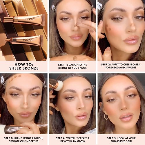 ICONIC LONDON Sheer Bronze - Lightweight Liquid Bronzer for Buildable Glow | Vegan & Cruelty-Free
