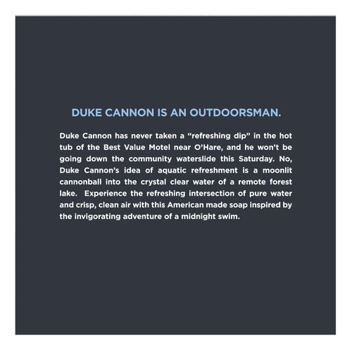 Duke Cannon Supply Co. Big Brick of Soap for Men – Midnight Swim Fresh Water Scent, Extra Large 10 oz Bars, 3-Pack