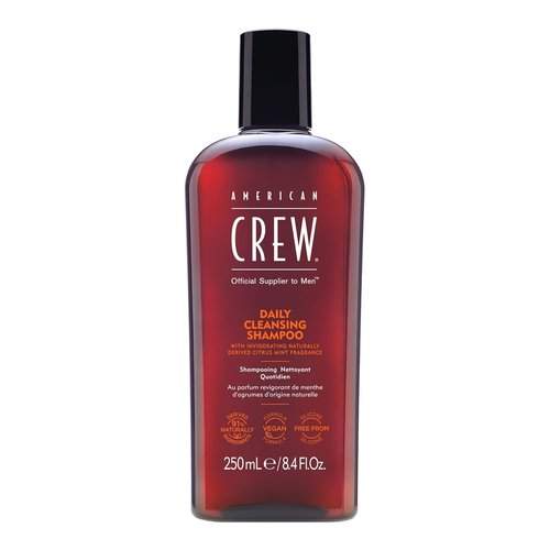 American Crew Shampoo - Daily Cleanser for Men | Naturally Derived Vegan Formula, Citrus Mint, 8.45 Fl Oz