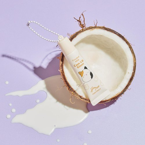 TONYMOLY x Squishmallows Cam the Cat 2-Piece Set – Coconut Milk Hand Cream & Frosted Milk Lip Gloss – Cute Korean Skincare & Beauty Gift for Women & Teens