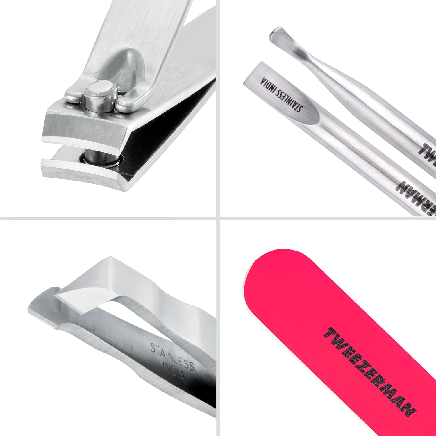 Tweezerman Mini Neon Nail Rescue Kit - Essential Nail Care Tools for Perfect Manicures