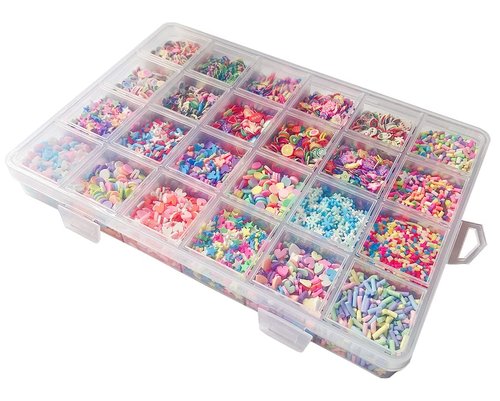 EHOPE Fake Sprinkles Fruit Clay Slices Clay Sprinkles Polymer Slices Faux Sprinkles DIY Nail Art Supplies Making Kit Decoration Arts Crafts for Nail Art and Cellphone Decorations (24 Styles)