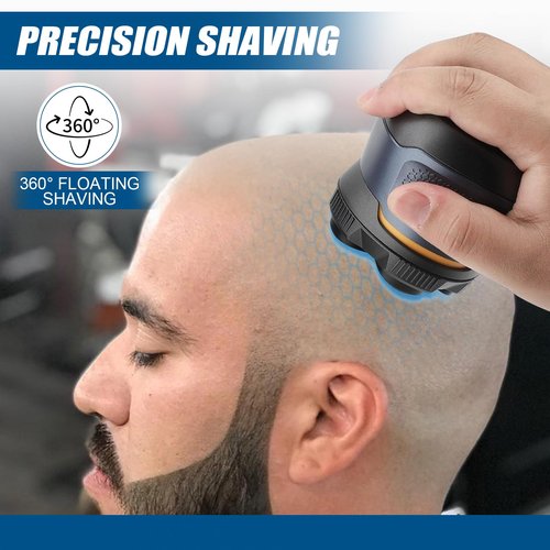 2 pcs Magnetic buckle 6 Blade head shaver Replacement heads Compatible with Wyklaus Redbreak Detona DOAO head shaver