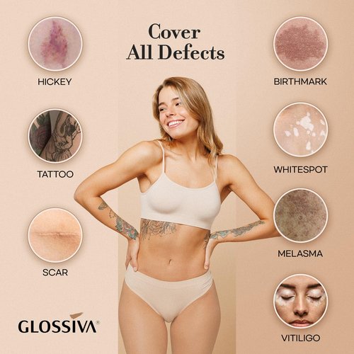 Regine Switzerland Tattoo Cover-Up Makeup - Waterproof Concealer for Dark Spots & Scars - 2x30ml
