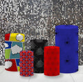 Spider Theme Pedestal Covers Set for Halloween & Birthday Parties - 5 Pieces