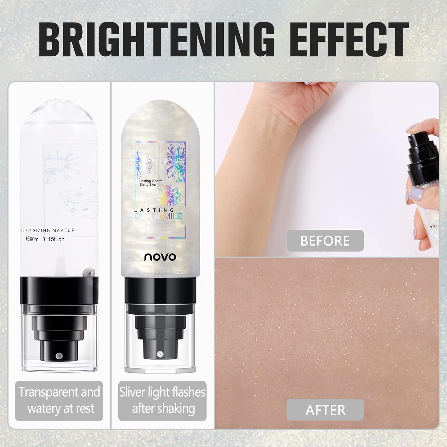 UCANBEMAKEUP Dewy Makeup Setting Spray - Hydrating & Illuminating Finish | Lightweight 3.15 Fl Oz