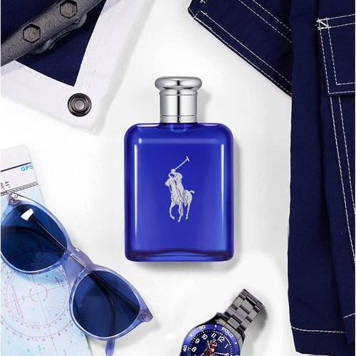 Ralph Lauren Fragrances - Polo Blue Men's Cologne - Refillable Eau de Toilette Set - Citrus, Sage & Suede - 2.5 Fl Oz + 5.1 Fl Oz Refill