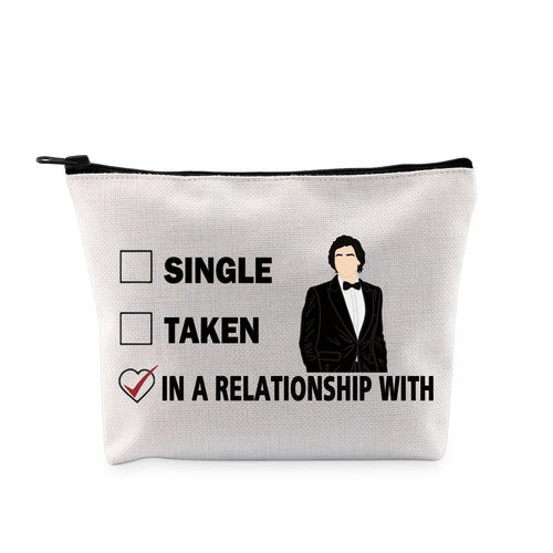 G2TUP A D inspired Gift Dating A D Makeup Bag A D Fan Cosmetic Bag A Merch Zipper Travel Bag (Dating A White Bag)