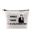 G2TUP A D inspired Gift Dating A D Makeup Bag A D Fan Cosmetic Bag A Merch Zipper Travel Bag (Dating A White Bag)