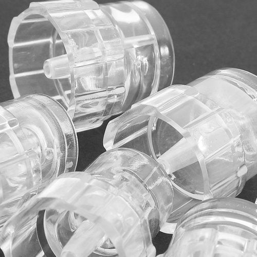 Ipetboom 8pcs Plastic Hydro Facial Machine Tips Heads for Water Oxygen - Beauty Cleaning Suction Machine Replacement Parts Skin Care Aqua Peeling Caps, 1.65cm/0.65in interface inner diameter